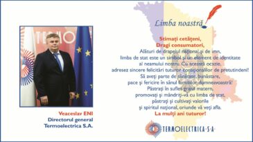 Mesajul de felicitare al directorului general Veaceslav Eni cu prilejul sărbătorii „Limba Noastră”