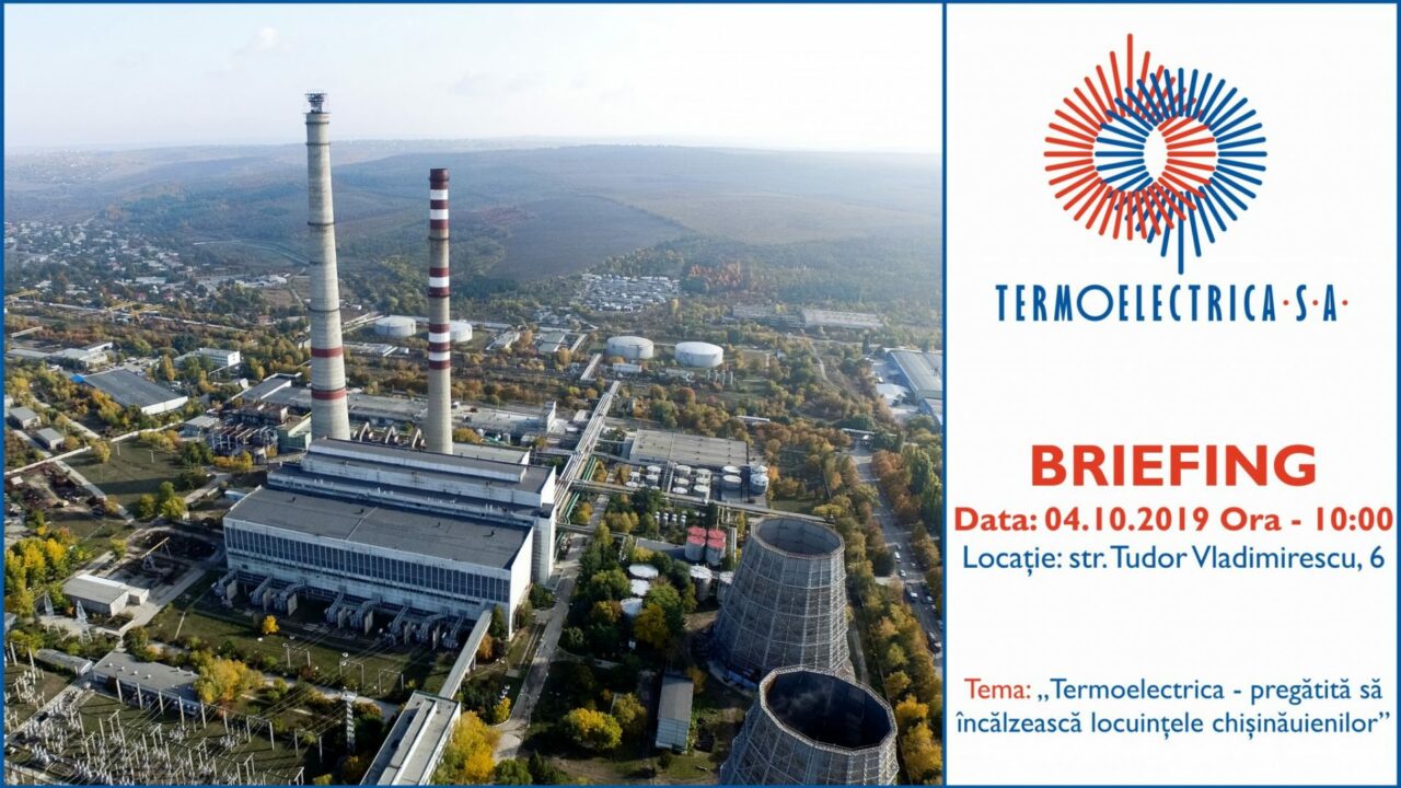  Invitație briefing. Termoelectrica – pregătită să încălzească locuințele chișinăuienilor