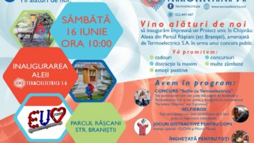Descoperă un proiect unic! Inaugurarea Aleii din Parcul Râșcani
