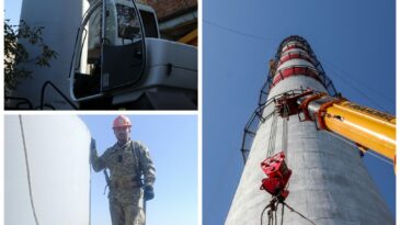 Modernizarea coșului de evacuare a gazelor de la CT Vest