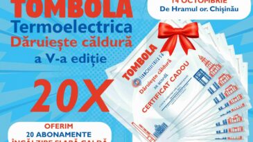 Termoelectrica oferă 20 abonamente la încălzire în cadrul Tombolei „Termoelectrica dăruiește căldură”