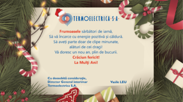 Termoelectrica vă dorește sărbători fericite!