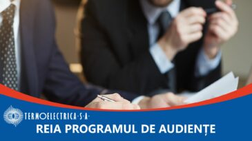 Se reia programul de audiențe a consumatorilor la Termoelectrica