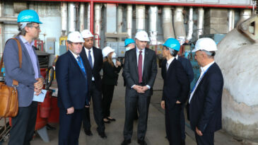 Oficiali de rang înalt în vizită la Termoelectrica S.A.