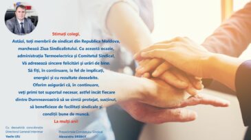 La mulți ani, de Ziua Sindicalistului!