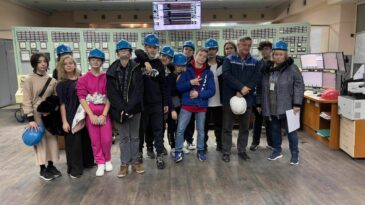 Un grup de elevi în vizită la Termoelectrica S.A.