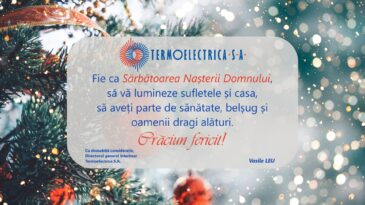 Termoelectrica vă urează  Crăciun fericit!