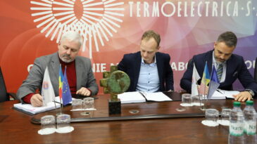 Semnarea contractului cu privire la elaborarea studiului de fezabilitate pentru construirea unor noi centrale de producere a energiei termice și electrice de înaltă eficiență pentru Termoelectrica S.A.