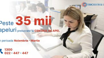 Centrul de Apel al Serviciul Comercial din cadrul „Termoelectrica” S.A. oferă consumatorilor de energie termică acces comod și rapid la serviciile prestate