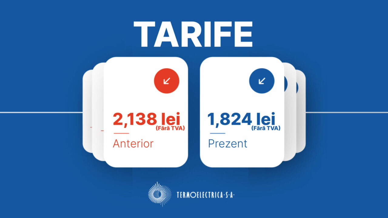  Tarifele pentru energia termică și cea electrică au fost micșorate