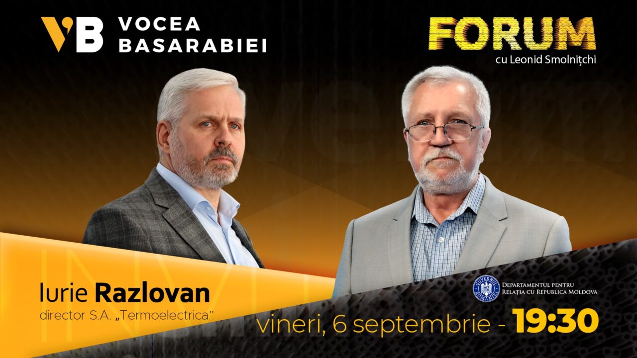  Interviu oferit de dl Iurie Razlovan, Director General interimar al „Termoelectrica” S.A.,în cadrul  emisiunii „Forum” cu Leonid Smolnițchi, Vocea Basarabiei Radio / TV