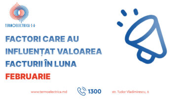Factorii care au influențat consumul de energie termică în luna februarie