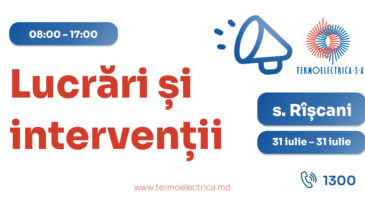 Lucrări programate de reparație a rețelelor termice în sectorul Rîșcani al capitalei