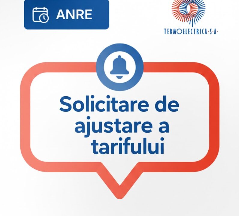  Solicitare de ajustare a tarifului pentru consumatorii de energie termică