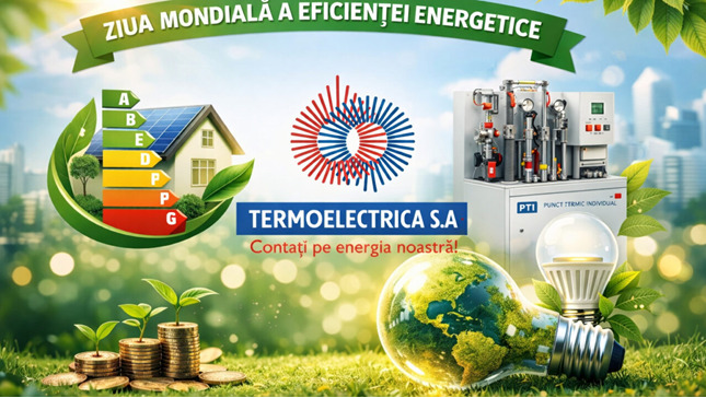  Rezultate vizibile de eficiență energetică: economii reale pentru consumatorii „Termoelectrica” S.A.