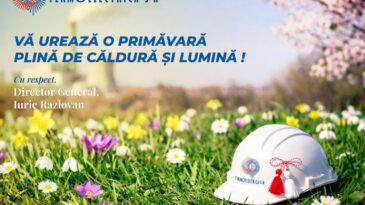 Felicitări cu ocazia zilei de 1 martie și a începutului primăverii.