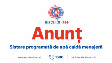 Lucrări programate de reparație a rețelelor termice și testare cu presiune în sectoarele Botanica, Centru și Rîșcani ale capitalei