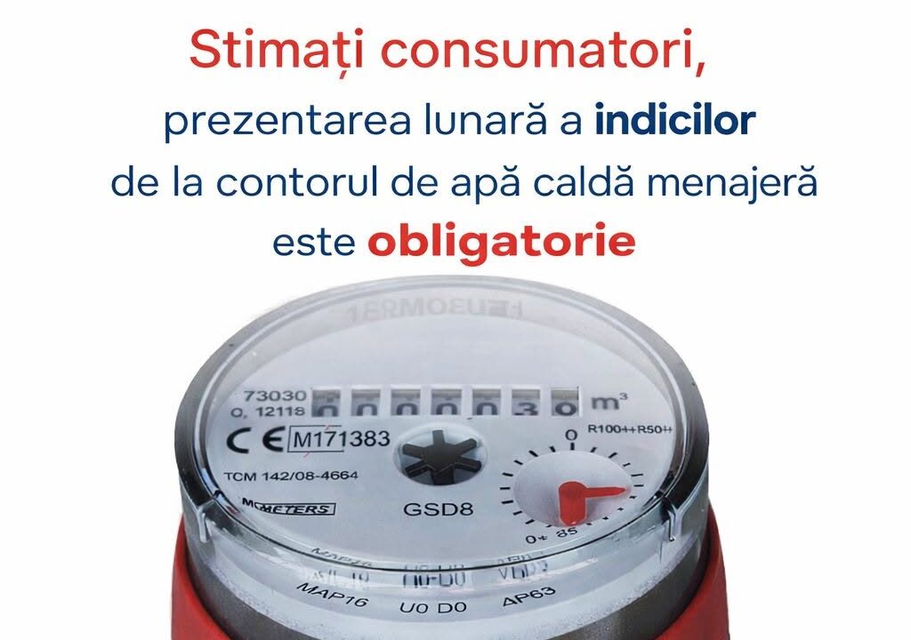  În atenția consumatorilor de apă caldă menajeră