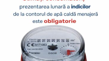 În atenția consumatorilor de apă caldă menajeră