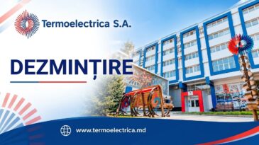 DEZMINȚIRE privind articolul Noi.md despre intervenția S.A. „Termoelectrica” în Scuarul Catedralei
